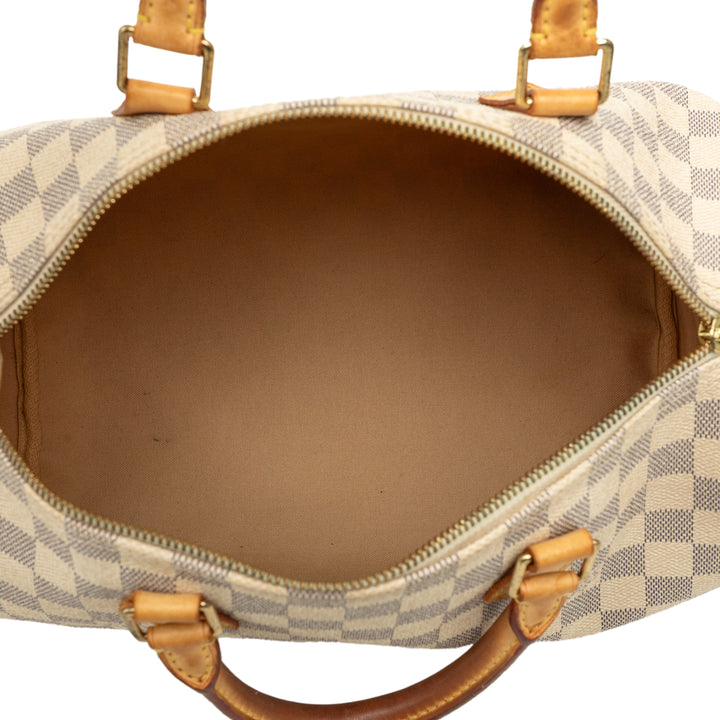 Louis Vuitton Speedy 30 Damier Azur Blanc