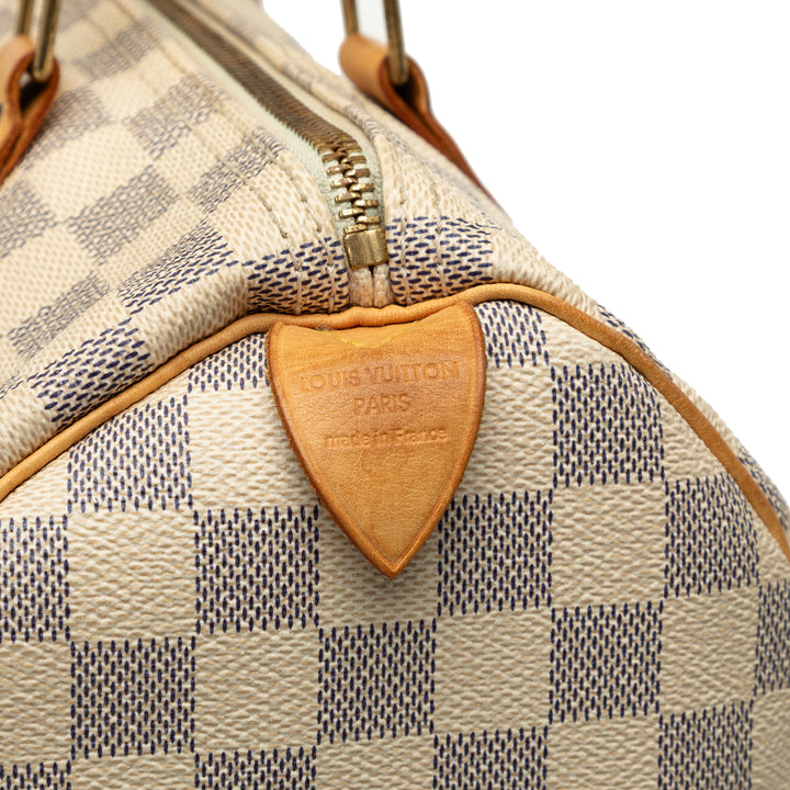 Louis Vuitton Speedy 30 Damier Azur Blanc