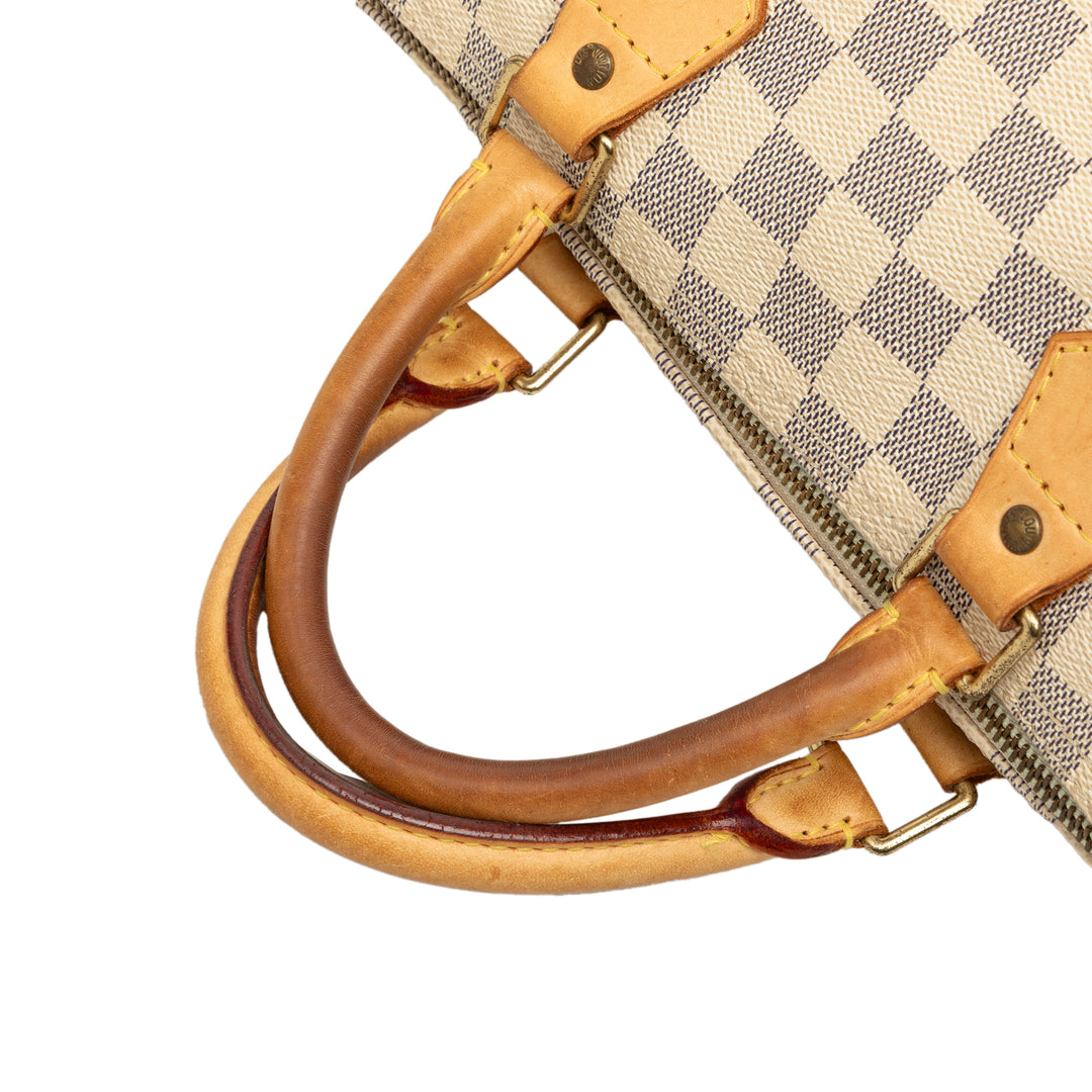 Louis Vuitton Speedy 30 Damier Azur Blanc