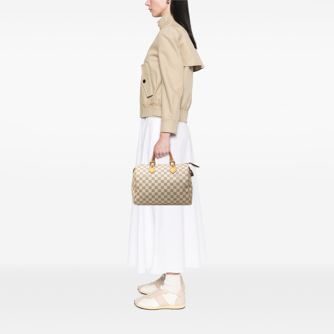 Louis Vuitton Speedy 30 Damier Azur Blanc