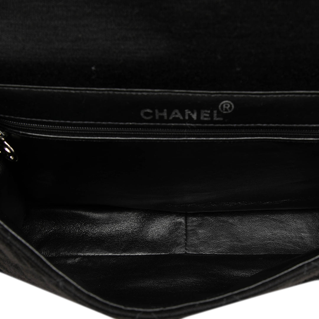 Chanel Sac à main CC Matelassé Jersey Double Sided à rabat Noir – vue 5 – GABY PARIS
