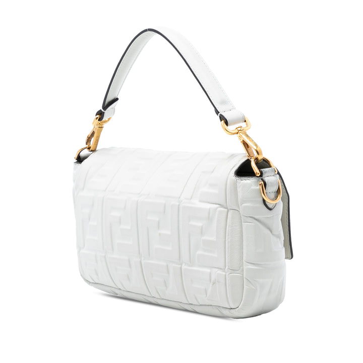 Fendi Zucca embossé Cuir Baguette Sac
