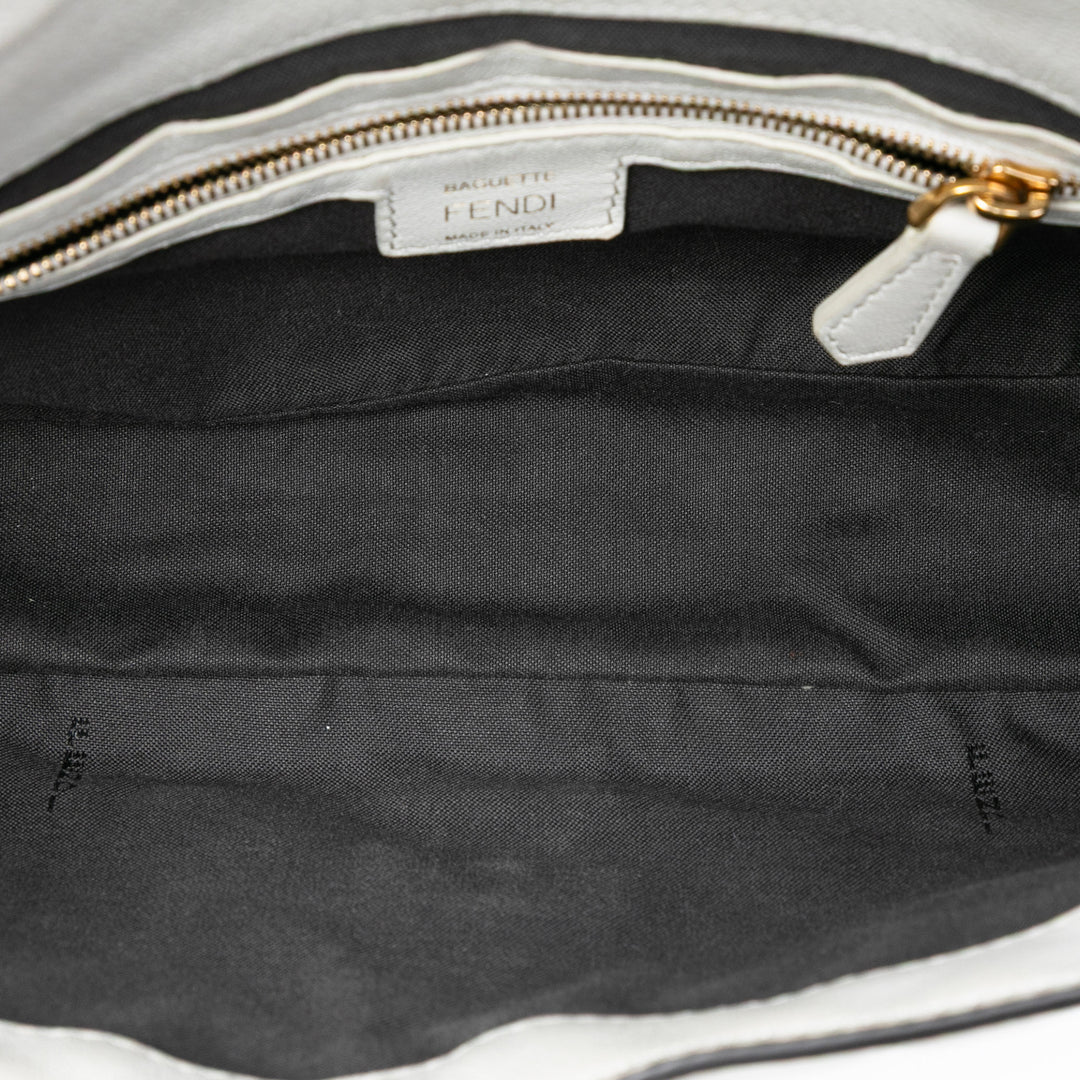 Fendi Zucca embossé Cuir Baguette Sac