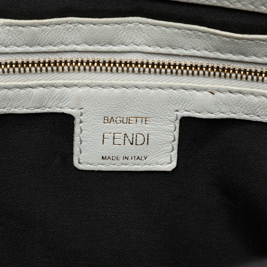 Fendi Zucca embossé Cuir Baguette Sac