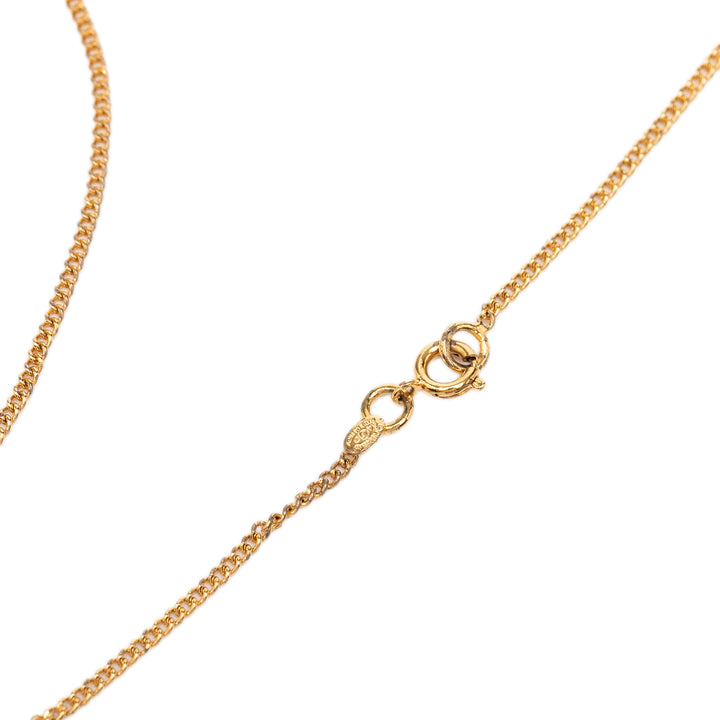 CC plaqué et Heart Pendant Collier Doré