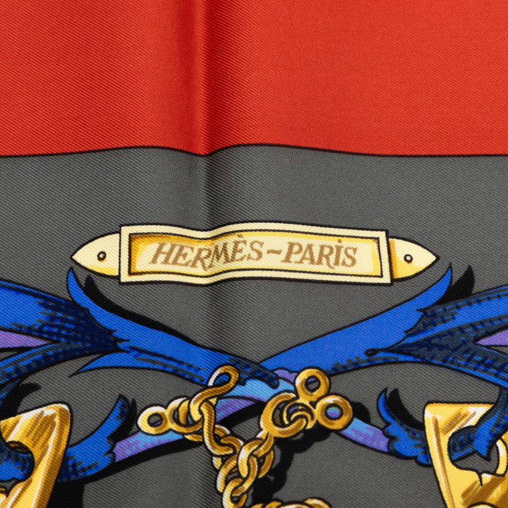 Hermès Le Mors A La Conetable Soie Foulard 90 – GABY PARIS Authentique