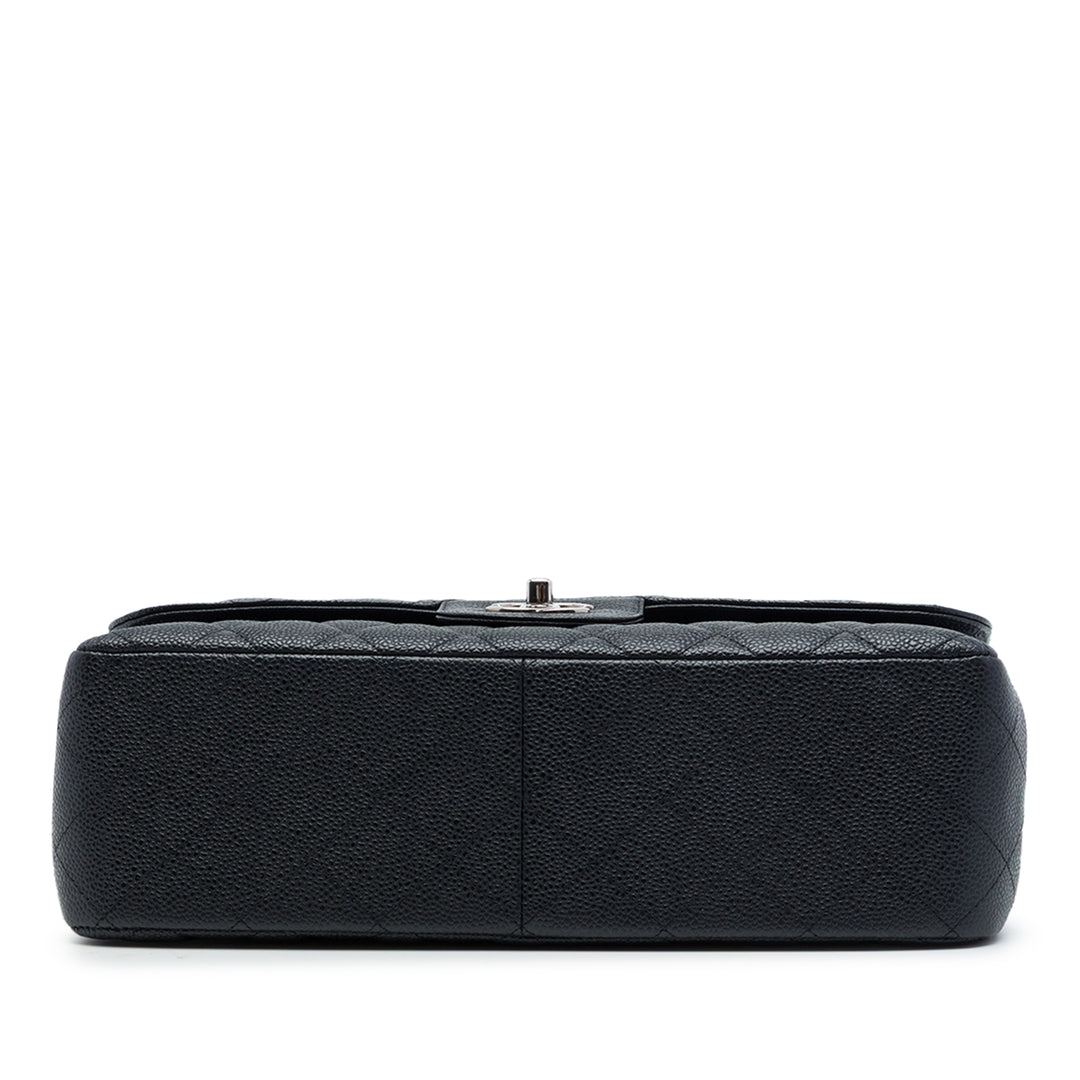 Chanel Sac porté épaule Classic Double rabat Jumbo Cuir caviar Noir – vue 3 – GABY PARIS