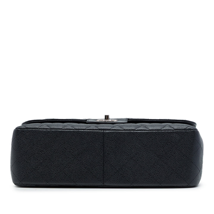 Chanel Sac porté épaule Classic Double rabat Jumbo Cuir caviar Noir – vue 3 – GABY PARIS