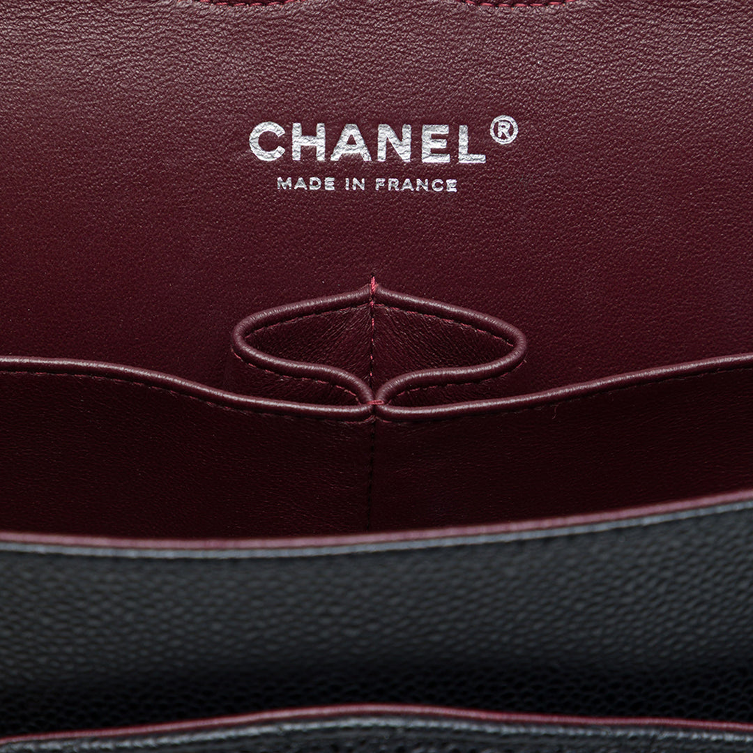 Chanel Sac porté épaule Classic Double rabat Jumbo Cuir caviar Noir – vue 5 – GABY PARIS