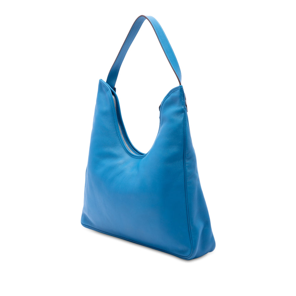 Hermès Sac à main Massai Cut 40 Swift Bleu – vue 2 – GABY PARIS