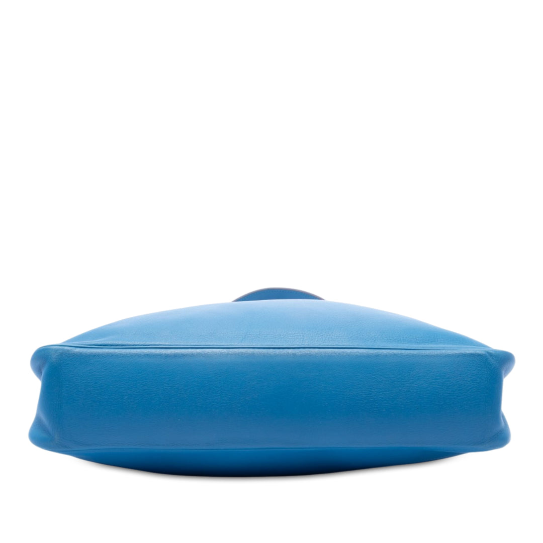 Hermès Sac à main Massai Cut 40 Swift Bleu – vue 3 – GABY PARIS