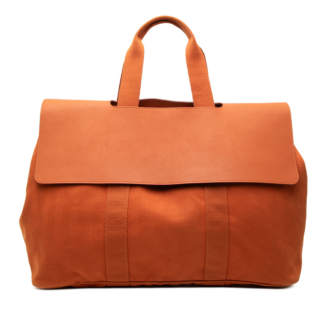 Hermès Sac à main Valparaiso Swift GM Orange – vue principale – GABY PARIS