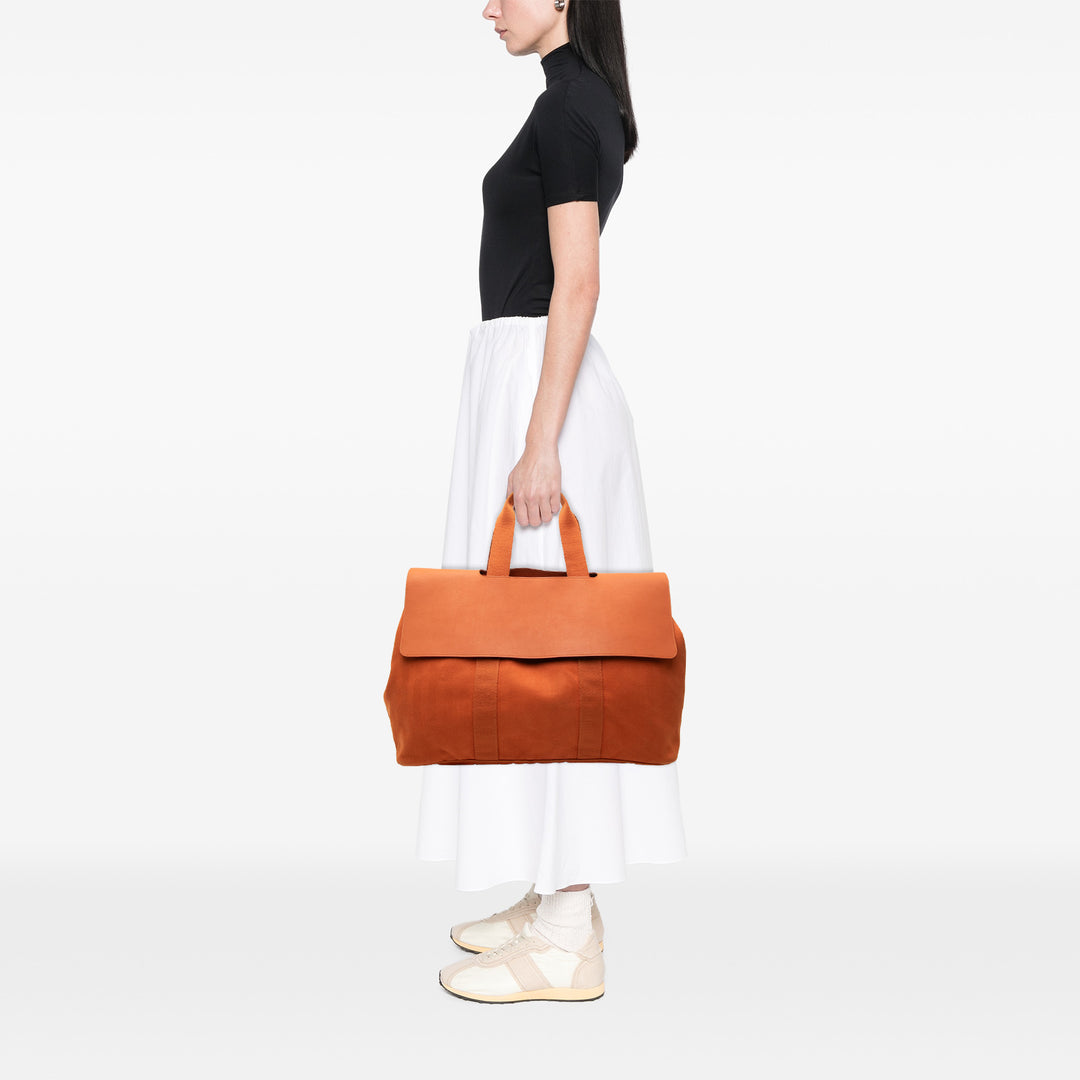Hermès Sac à main Valparaiso Swift GM Orange – vue 6 – GABY PARIS