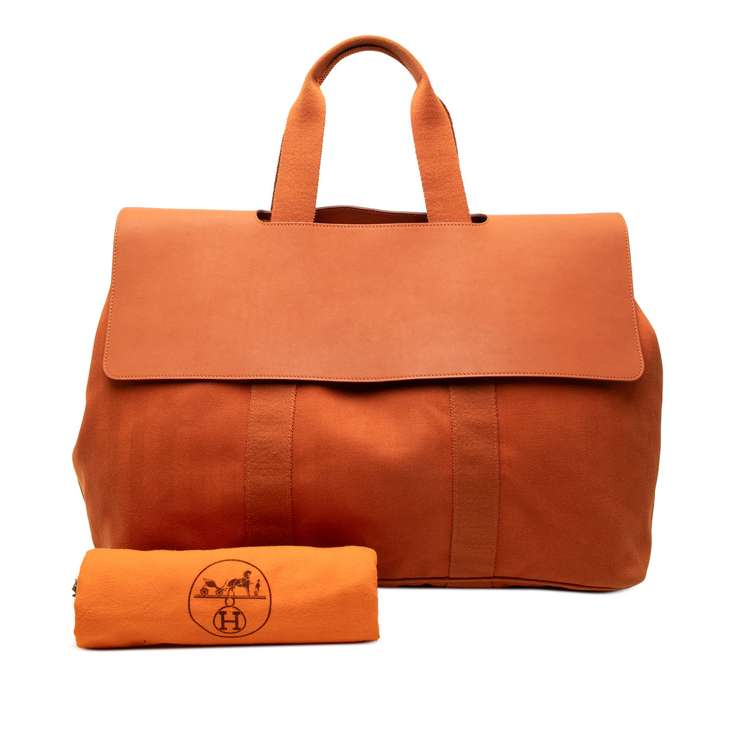 Hermès Sac à main Valparaiso Swift GM Orange – vue 7 – GABY PARIS