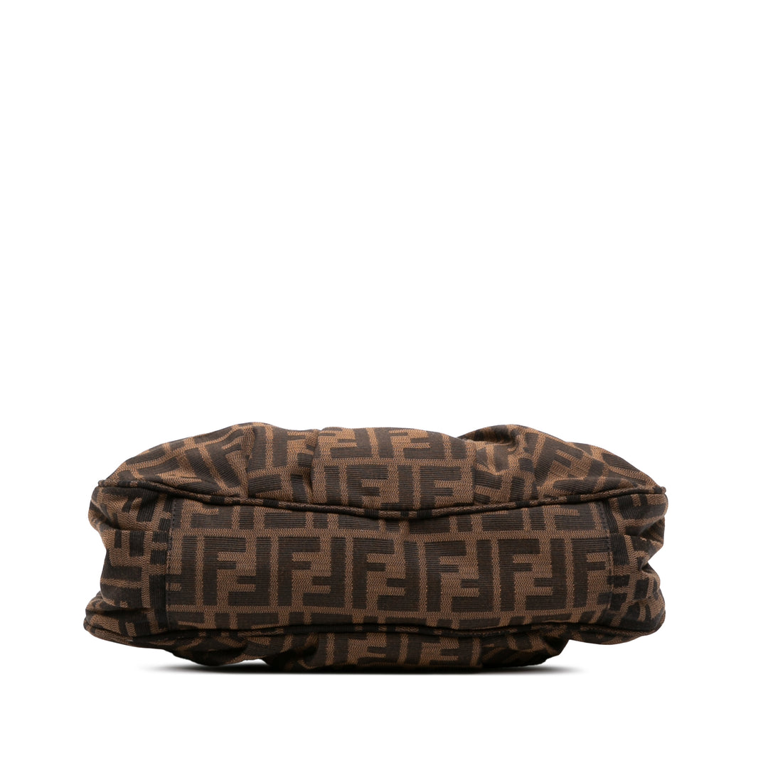 Fendi Zucca Mia Cabas chaîne Petit Marron
