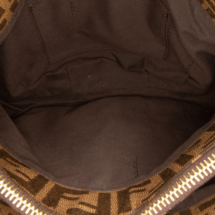 Fendi Zucca Mia Cabas chaîne Petit Marron