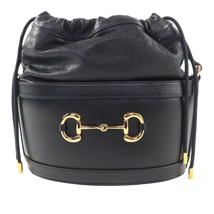 Horsebit 1955 Sac seau Cuir de veau Noir