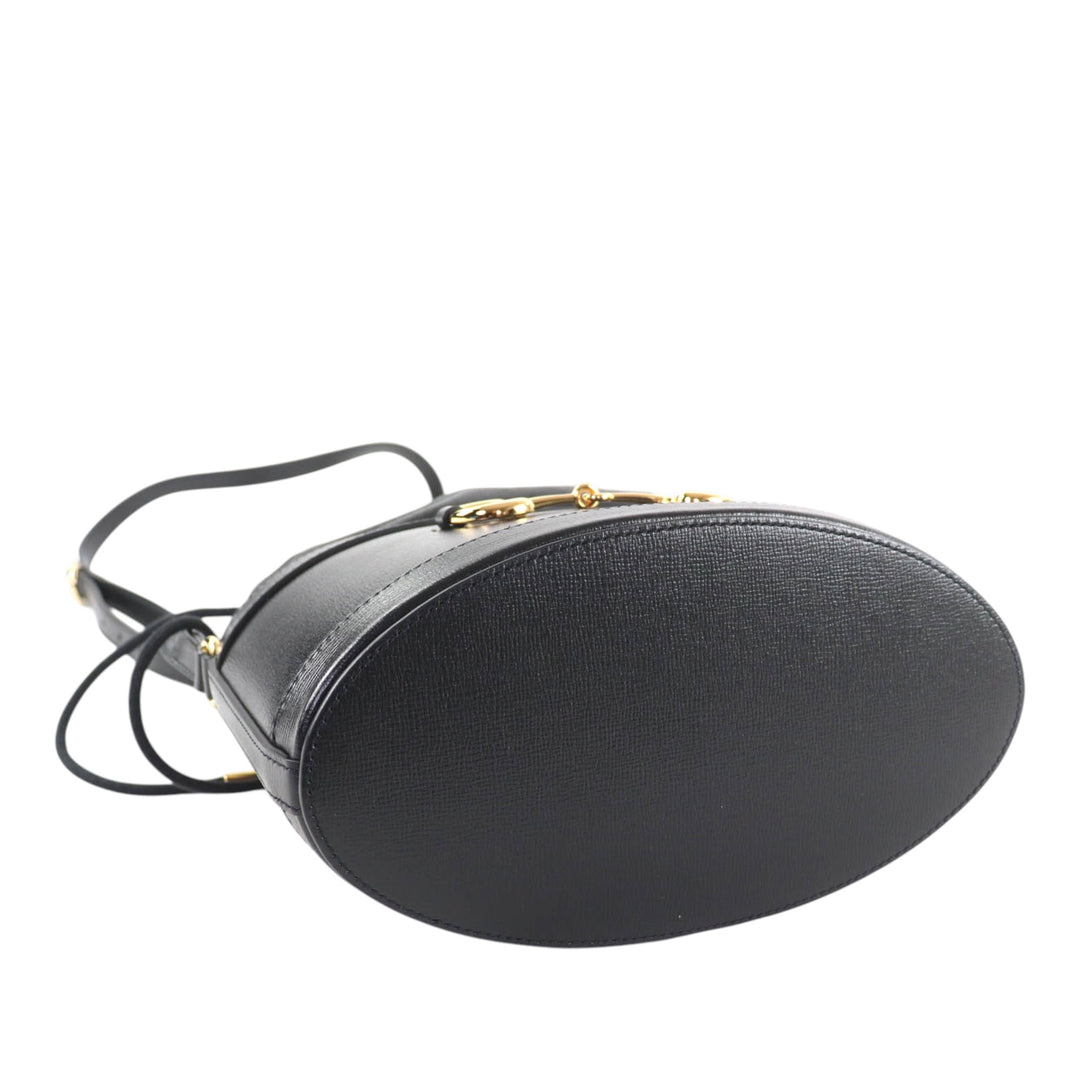 Horsebit 1955 Sac seau Cuir de veau Noir