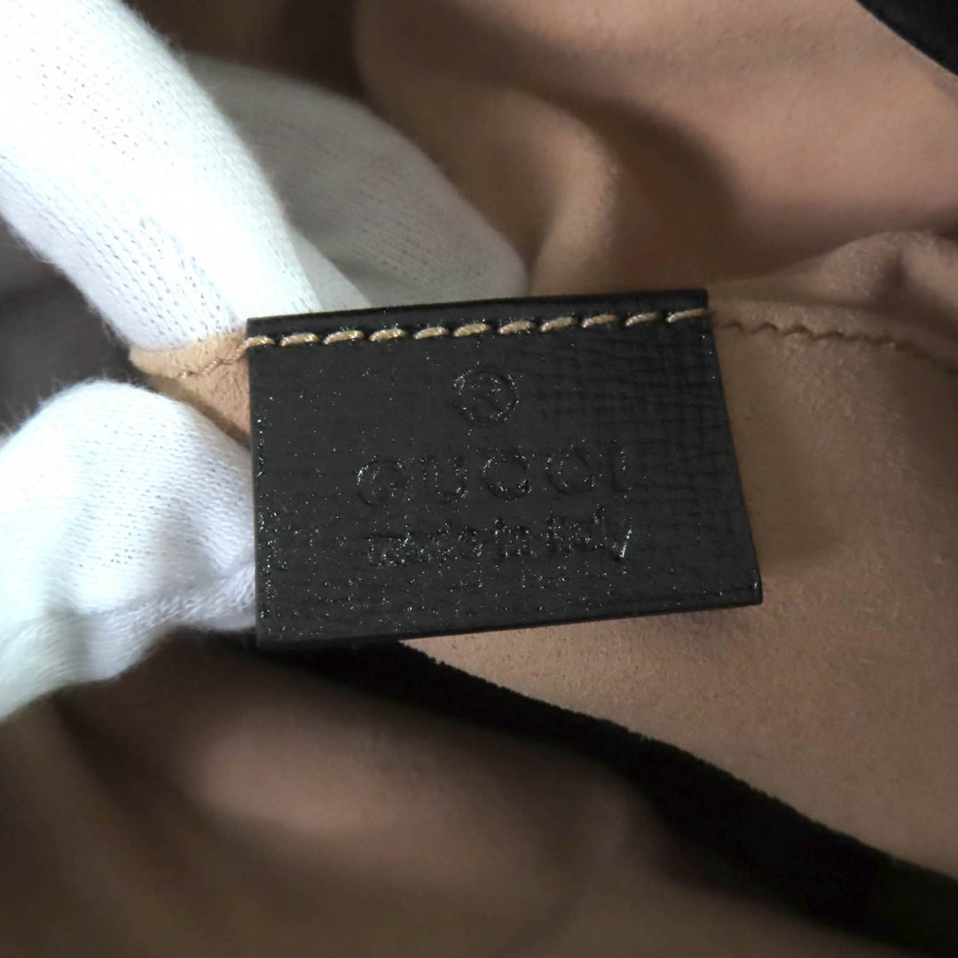 Horsebit 1955 Sac seau Cuir de veau Noir