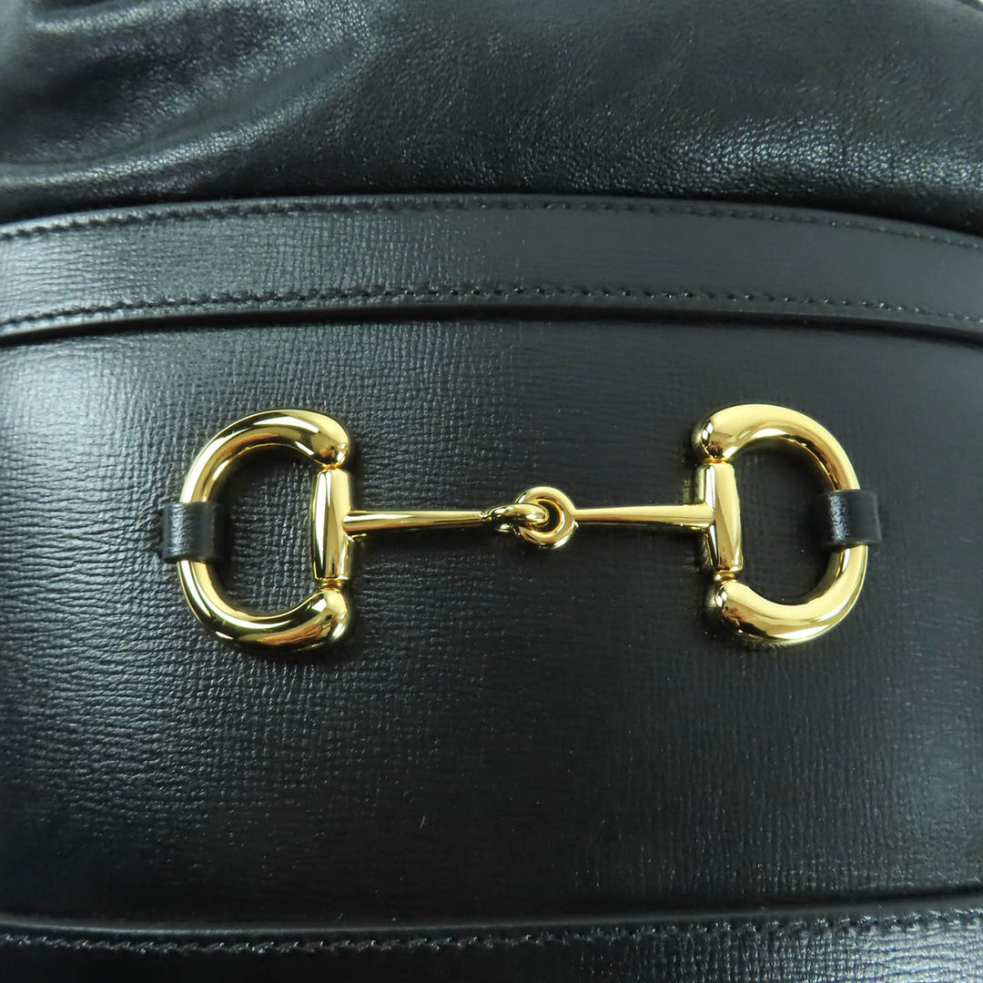 Horsebit 1955 Sac seau Cuir de veau Noir
