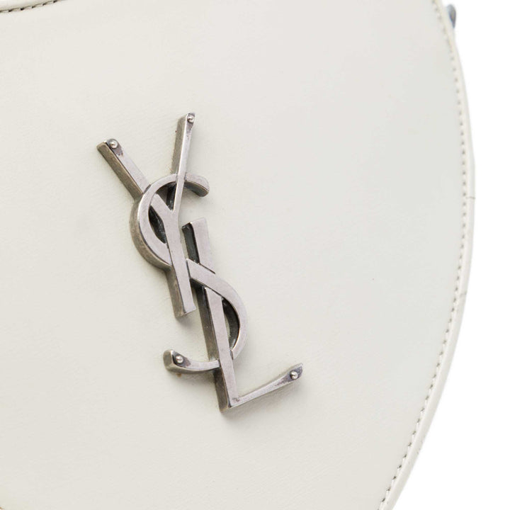 Saint Laurent Sac Coeur Heart Pompon Sac Cuir de veau lisse