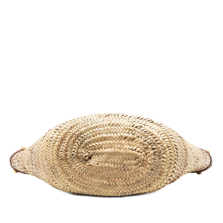Celine Large Raffia Classic clouté Panier Cabas