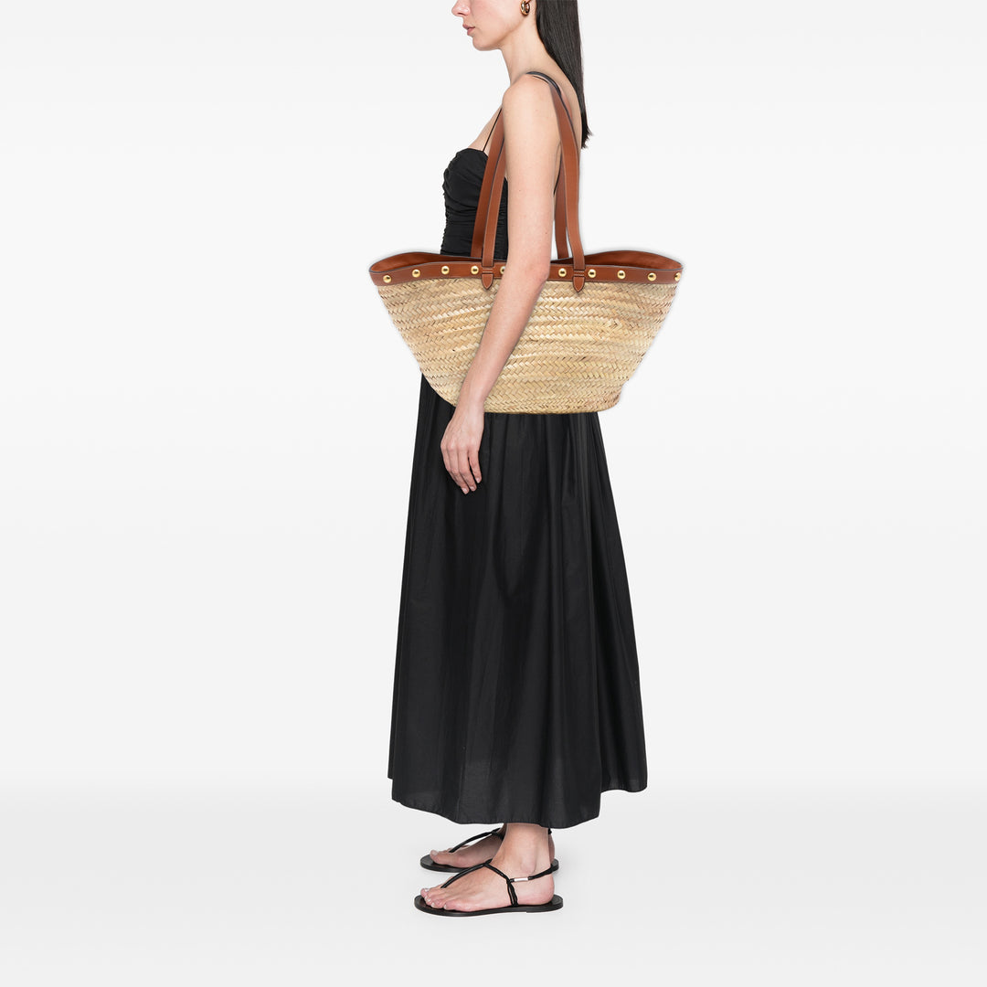 Celine Large Raffia Classic clouté Panier Cabas