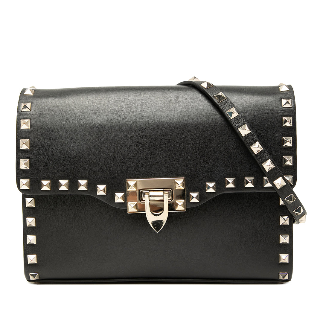Rockstud Flip Lock Sac Petit Noir
