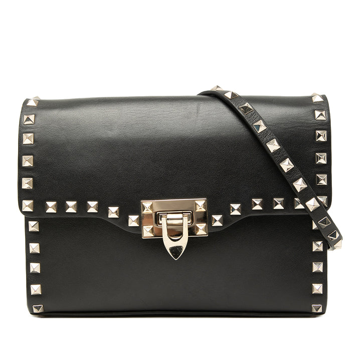 Rockstud Flip Lock Sac Petit Noir