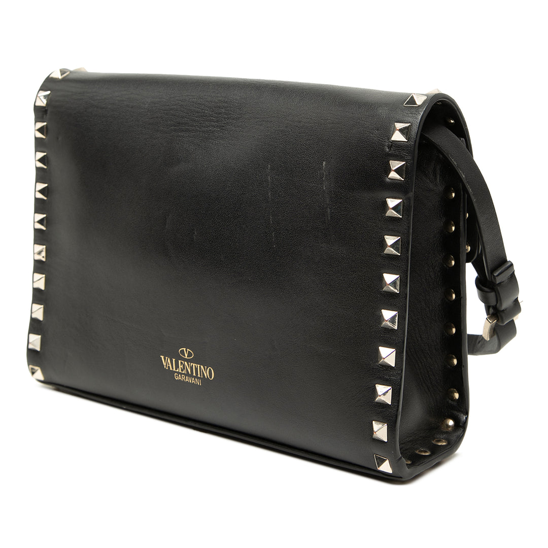 Rockstud Flip Lock Sac Petit Noir