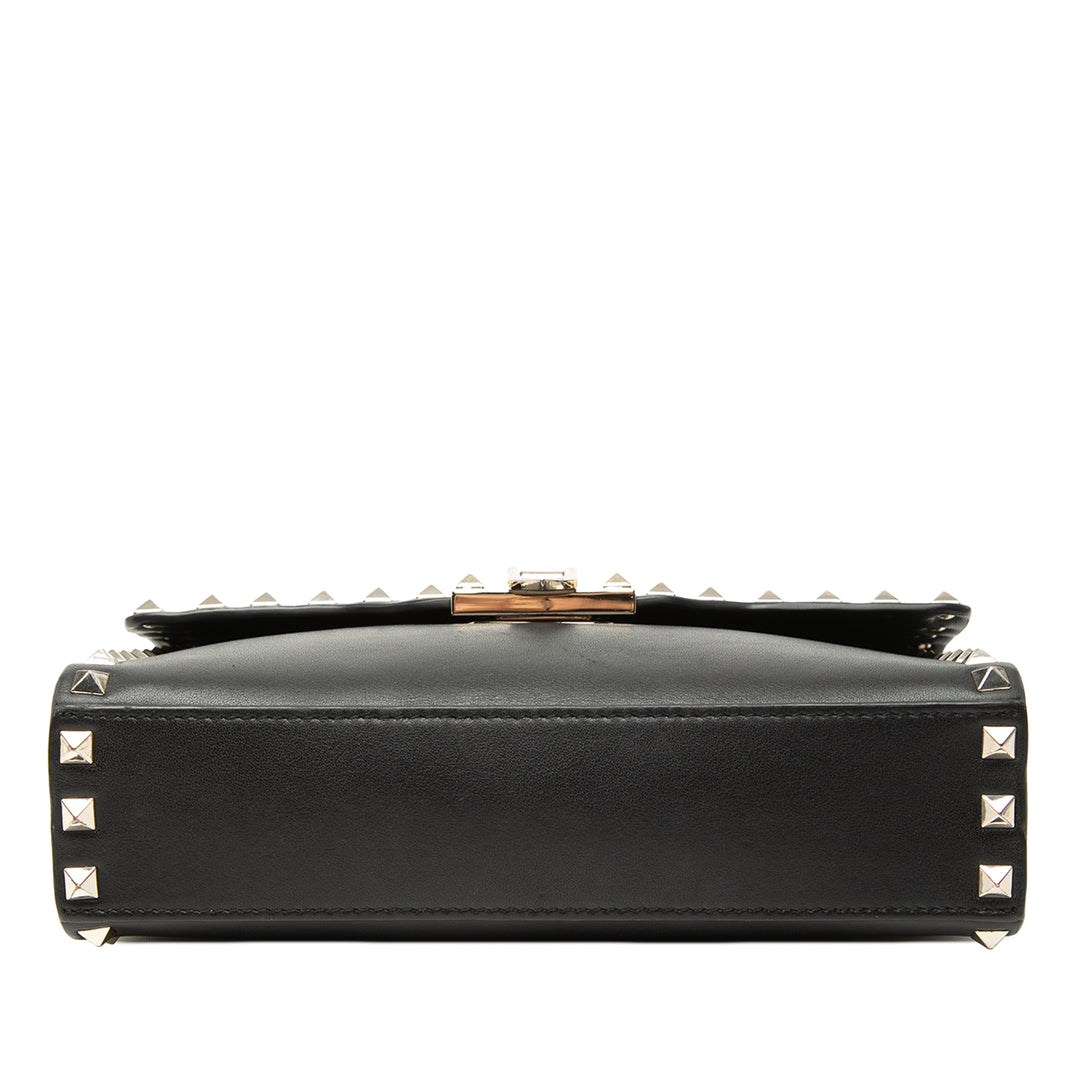 Rockstud Flip Lock Sac Petit Noir