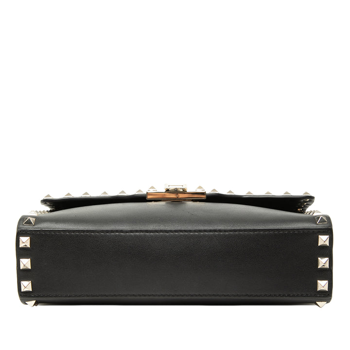 Rockstud Flip Lock Sac Petit Noir