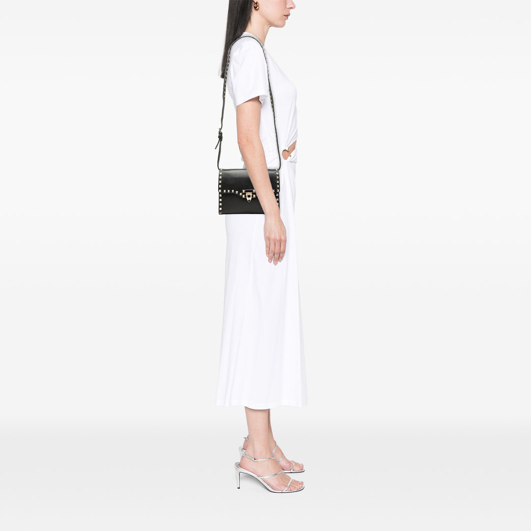 Rockstud Flip Lock Sac Petit Noir