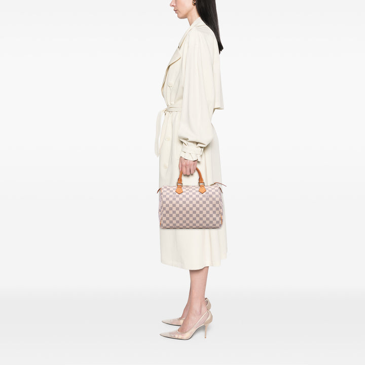 Damier Azur Speedy 30 White - Gaby Paris