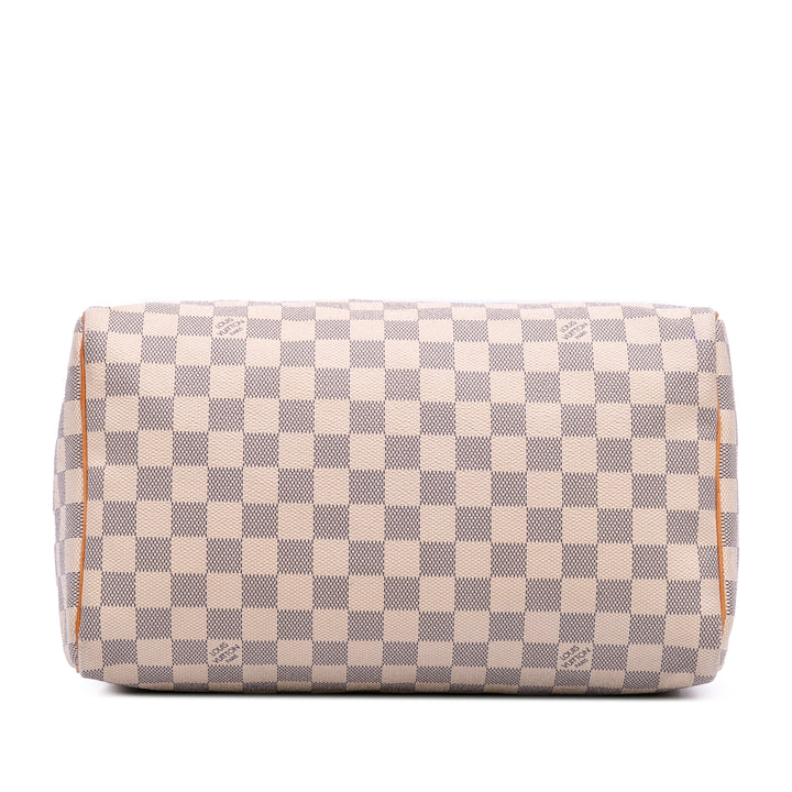 Damier Azur Speedy 30 White - Gaby Paris