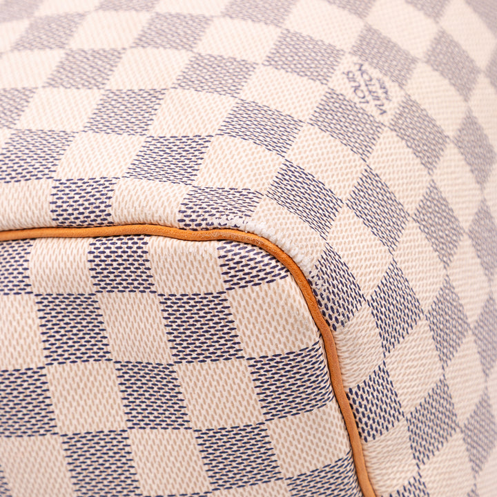 Damier Azur Speedy 30 White - Gaby Paris