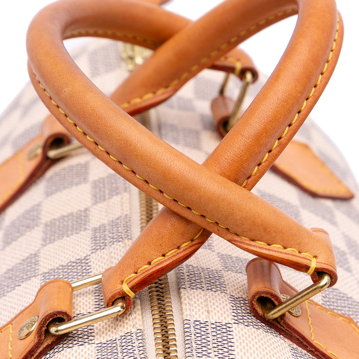 Damier Azur Speedy 30 White - Gaby Paris