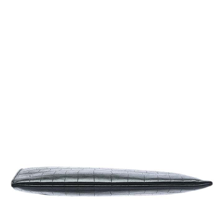 Saint Laurent Croc embossé Pochette Noir – vue 3 – GABY PARIS
