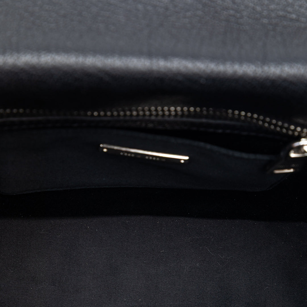 Miu Miu Madras Sac Cuir de chèvre Noir – vue 4 – GABY PARIS