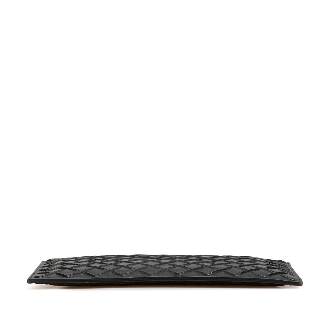 Nappa Graphic Clutch Black - Gaby Paris