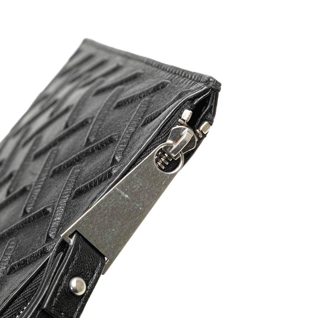 Nappa Graphic Clutch Black - Gaby Paris