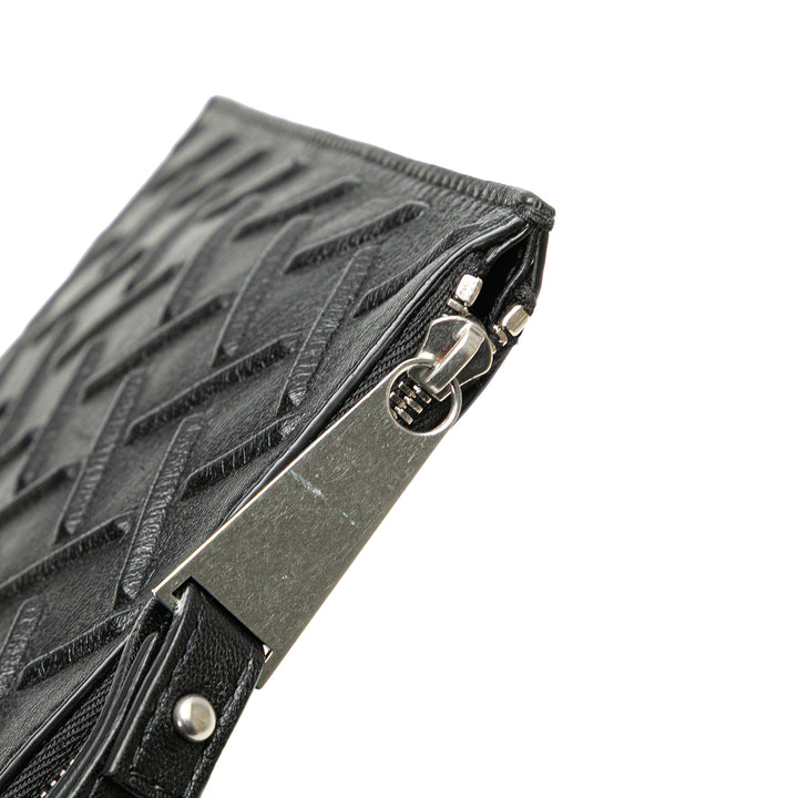Nappa Graphic Clutch Black - Gaby Paris