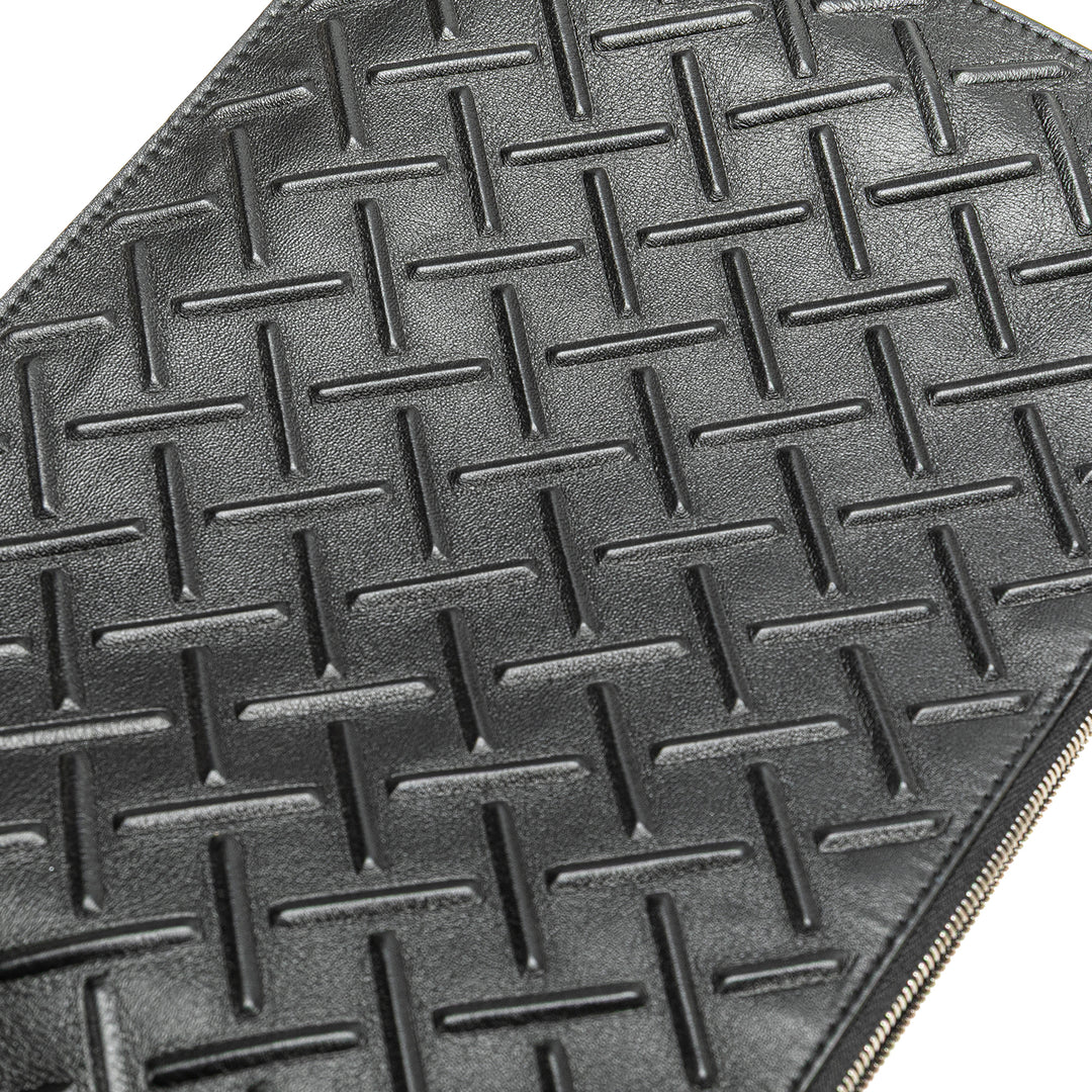 Nappa Graphic Clutch Black - Gaby Paris