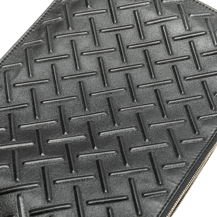 Nappa Graphic Clutch Black - Gaby Paris