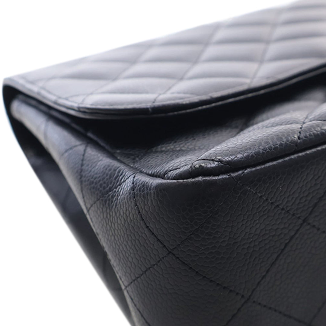 Chanel Jumbo Classic Caviar Simple rabat