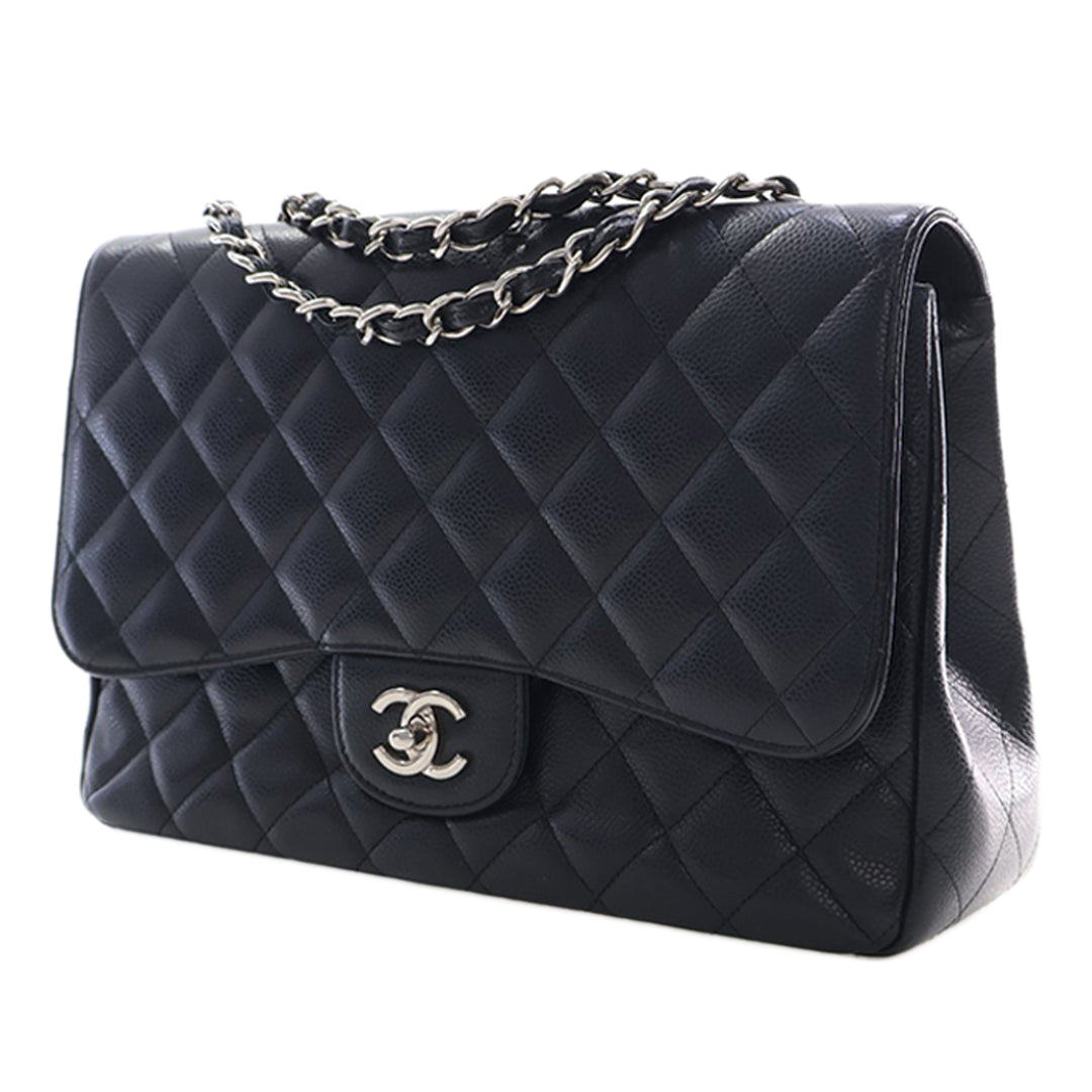 Chanel Jumbo Classic Caviar Simple rabat