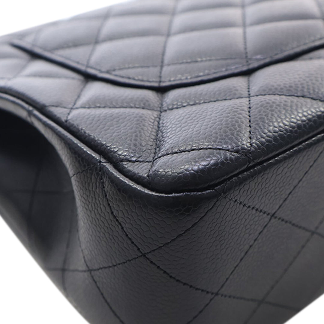 Chanel Jumbo Classic Caviar Simple rabat