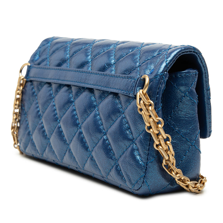 Chanel Matelassé Metallic vieilli Cuir de veau Reissue 2.55 Sac ceinture