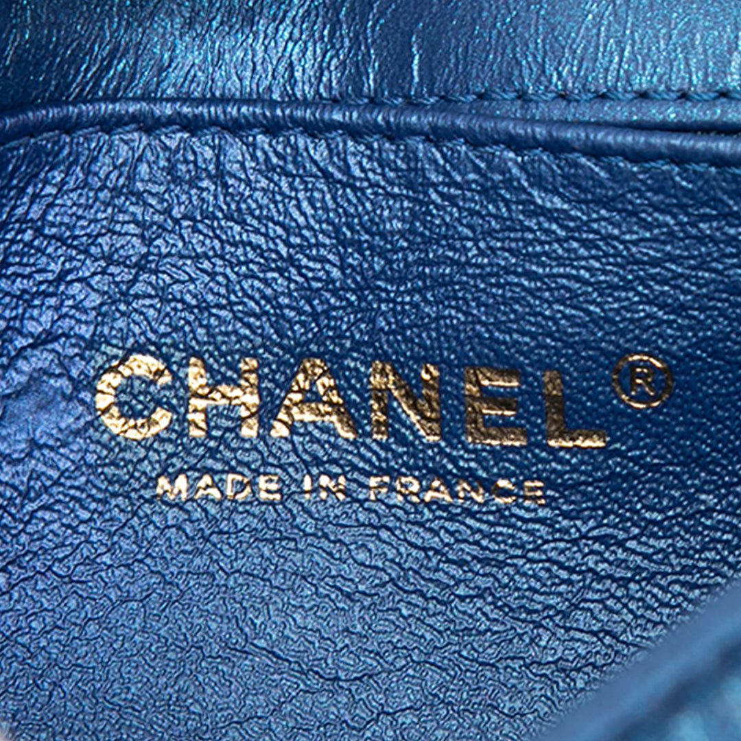 Chanel Matelassé Metallic vieilli Cuir de veau Reissue 2.55 Sac ceinture