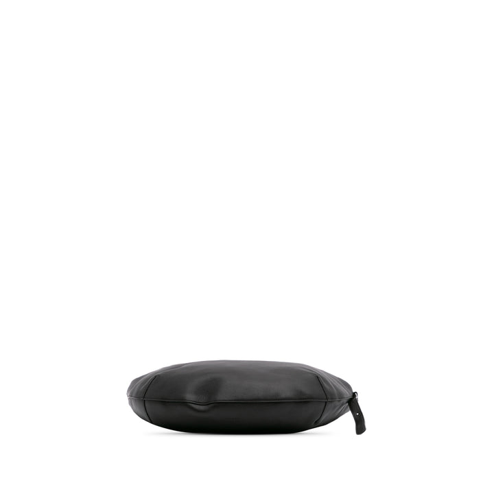 Leather North South Allie Shoulder Bag Black - Gaby Paris